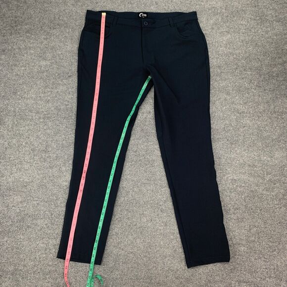 Zyia Pants Mens 2XL XXL Navy Skinny Stretch Mid Rise 5 Pocket City Daily Active - Picture 6 of 11